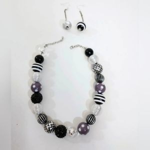 "Host Pick" NWOT Handcrafted Necklace Earrings Set Multiple Unique Beads